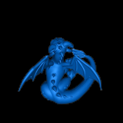 bébé dragon draco 3d modèles télécharger créalité nuage 3d print model - Mito3D