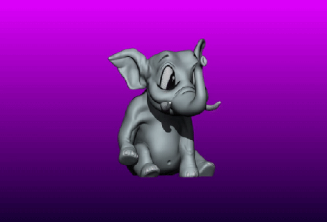 baby elephant 3d models download creality cloud Mammal 3d print model - Mito3D
