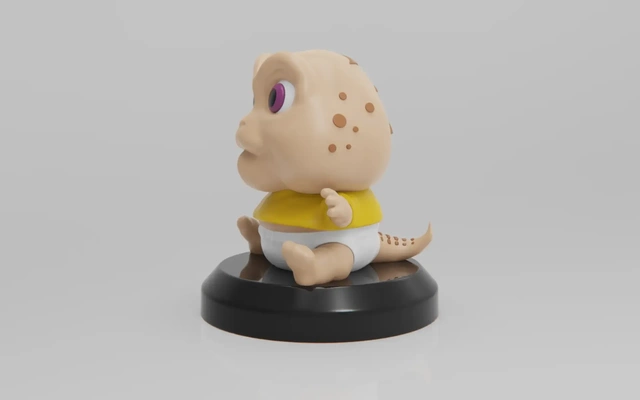 bebê familia dinossauro 3d modelos baixar crialidade nuvem 3d print model - Mito3D