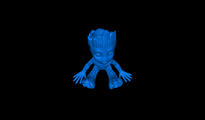 bebê groot 3d modelos baixar crialidade nuvem 3d print model - Mito3D