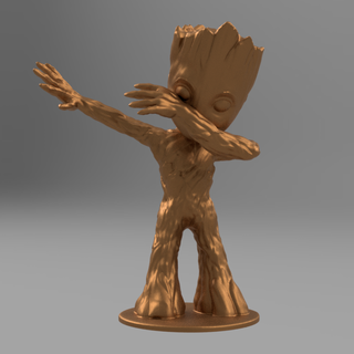 bebek Groot hafifçe vurmak kurgusal karakterler 3d print model - Mito3D