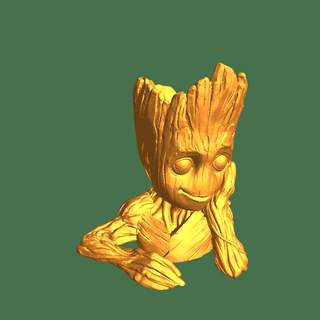 baby groot vase Others 3d print model - Mito3D