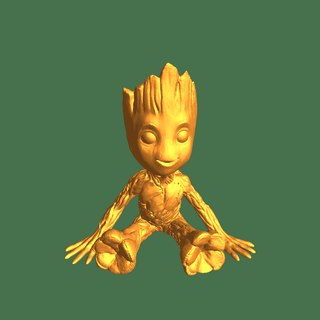 baby groot Fictional Characters 3d print model - Mito3D