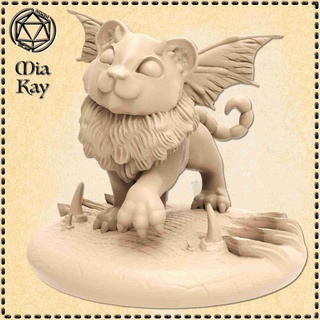 baby manticore Characters 3d print model - Mito3D
