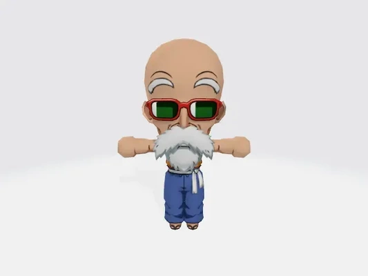 baby meister roshi 3d modelle download realität wolke 3d print model - Mito3D