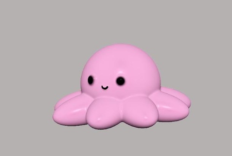 baby octopus Fishes 3d print model - Mito3D