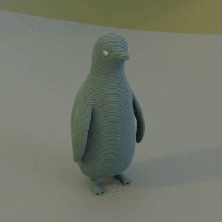 bebé pingüino 3d print model - Mito3D