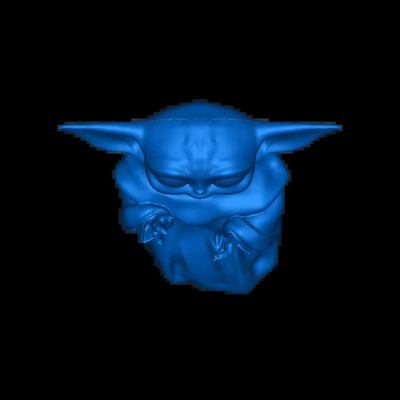 baby yoda 3d modelle download realität wolke 3d print model - Mito3D