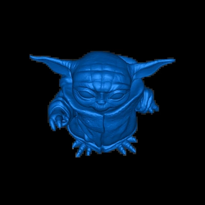 baby yoda 3d modelle download realität wolke 3d print model - Mito3D