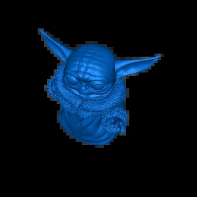 baby yoda 3d modelle download realität wolke 3d print model - Mito3D