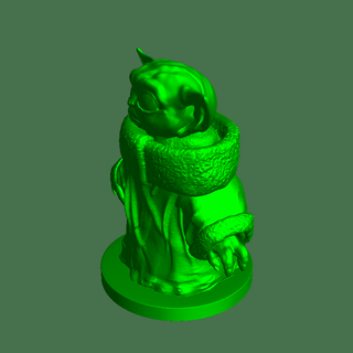 Baby Yoda Base fiktiv Zeichen 3d print model - Mito3D
