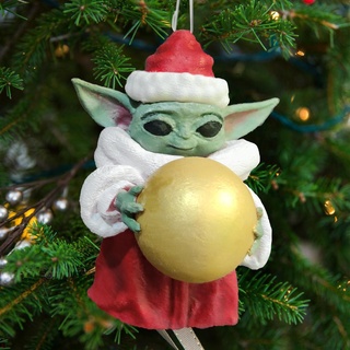 Baby Yoda Weihnachten Ornament 3d print model - Mito3D
