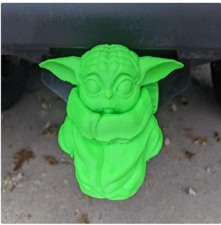 baby yoda hitch cover Vehicles 3d print model - Mito3D