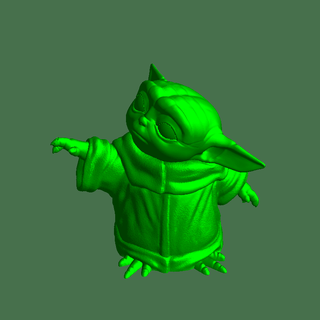 bebek Yoda ulaşmak kurgusal karakterler 3d print model - Mito3D