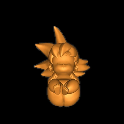 babygoku 3d modelle download realität wolke 3d print model - Mito3D