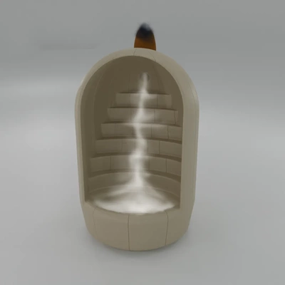 geri akış tütsü brülör merdiven 3d modeller indir creality bulut ev dekor 3d print model - Mito3D