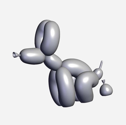 balon köpek kaka yapma 3d modeller indir creality bulut hayvanlar 3d print model - Mito3D