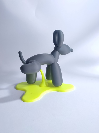 balão cão 3d modelos baixar crialidade nuvem casa decoração 3d print model - Mito3D