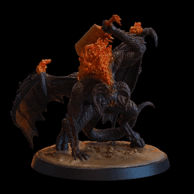 balrog of morgoth -the lord rings 3d models download creality cloud 3d print model - Mito3D