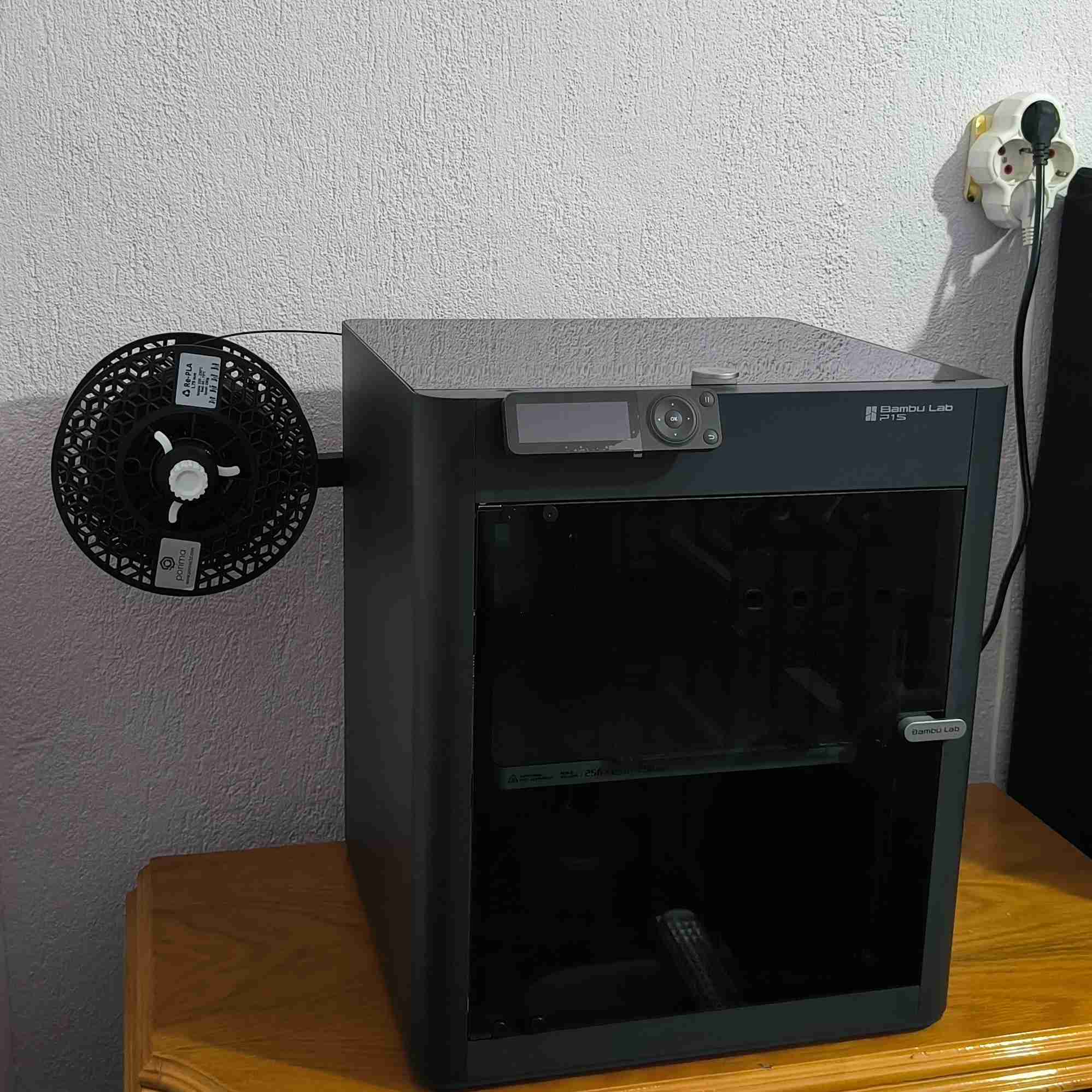 bambu laboratório p1s carretel suporte v2 3d modelos baixar crialidade nuvem 3D impressoras mod 3D print model - Mito3D