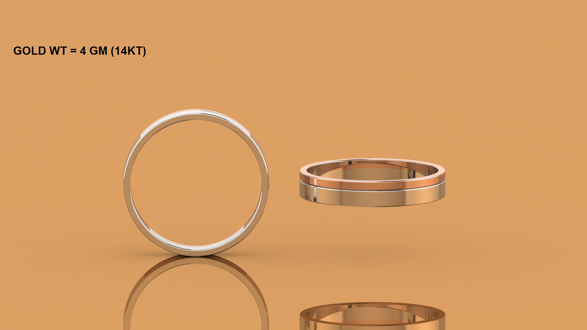 band ring Jewellery 3D print model - Mito3D