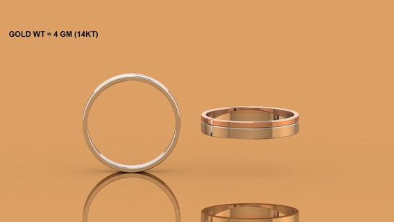 banda anillo joyería 3d print model - Mito3D