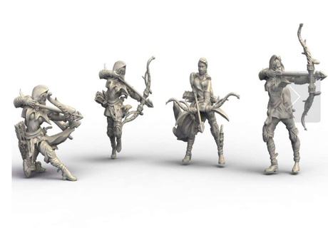 bandit archer - gloomhaven Women 3d print model - Mito3D