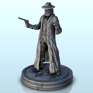 bandido casaco armas 1 oeste figura mini homens 3d print model - Mito3D