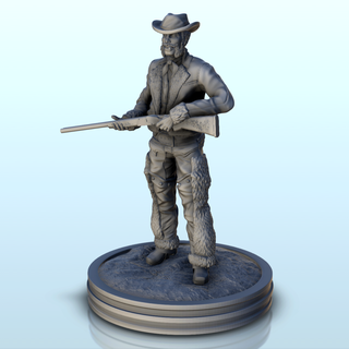 bandit moustache rifle furry pants 9 - west Men 3d print model - Mito3D