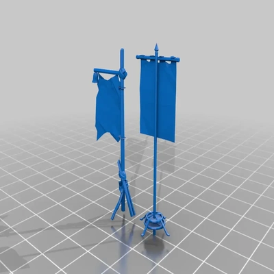 banners - blood bowl gubbins 3d models download creality cloud 3d print model - Mito3D