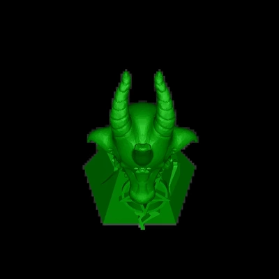 baphomet 3d modelos descargar crealidad nube 3d print model - Mito3D