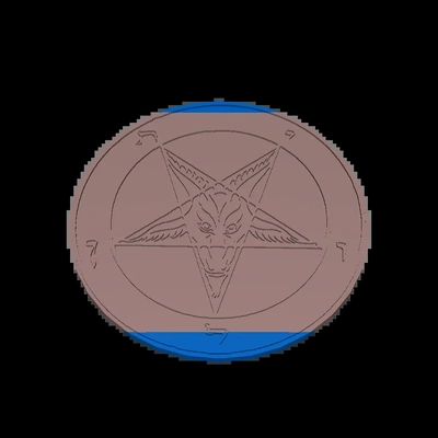 baphomet 3d modelos descargar crealidad nube 3d print model - Mito3D