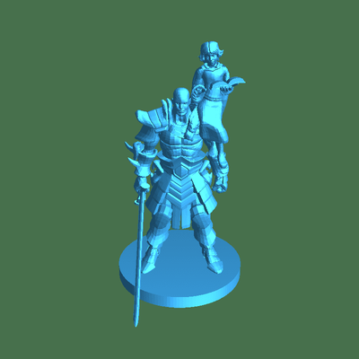 barbarian girl mage 3d models download creality cloud characters 3d print model - Mito3D
