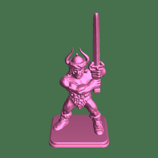barbarian Fictional Characters 3d print model - Mito3D