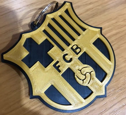 barcelona fc chaveiro 3d modelos baixar crialidade nuvem 3d print model - Mito3D