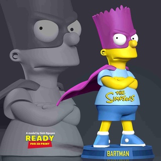 Bartman fictif personnages 3d print model - Mito3D
