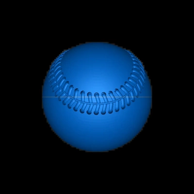 baseball 3d modelli scarica creality nube 3d print model - Mito3D