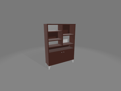 basic low poly wardrobe Furniture 3d print model - Mito3D