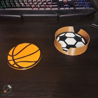 Basketball Untersetzer Tassen 3d print model - Mito3D
