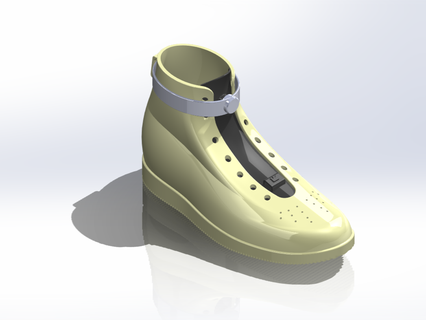baloncesto estilo vida 3d impreso zapatillas Zapatos accesorios 3d print model - Mito3D