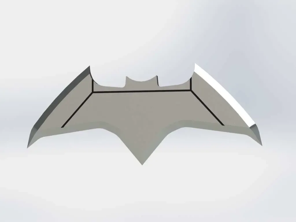 batarang batman ben fleck dceu réplique 3d modèles télécharger créalité nuage 3D print model - Mito3D