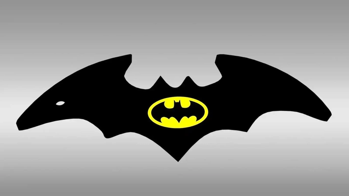 batarang batman arte fan 3d modelos descargar crealidad nube 3d print model - Mito3D