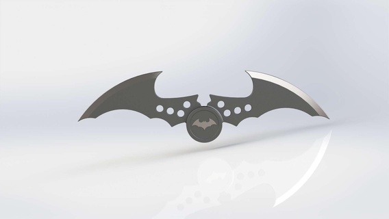 batarang réplique batman Arkham ventilateur art 3d print model - Mito3D
