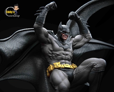 batman 3d stl prêt impression Hommes 3d print model - Mito3D