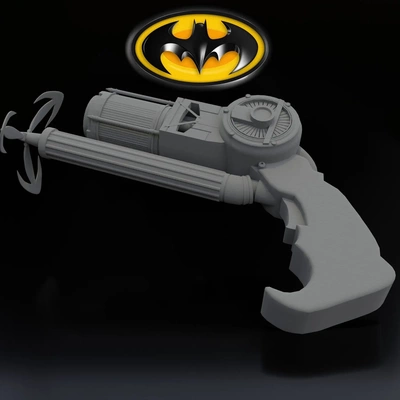 batman animado series lutando gancho 3d modelos baixar crialidade nuvem brinquedo armas 3d print model - Mito3D