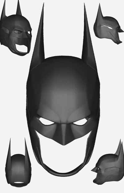 batman arkham knight - wearable cowl 3d models download creality cloud 3d print model - Mito3D