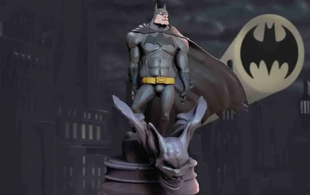 batman batmetal gracioso figurilla 3d modelos descargar crealidad nube 3d print model - Mito3D