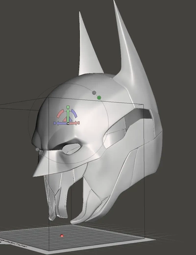 batman cowl wearable- files 3d models download creality cloud 3d print model - Mito3D