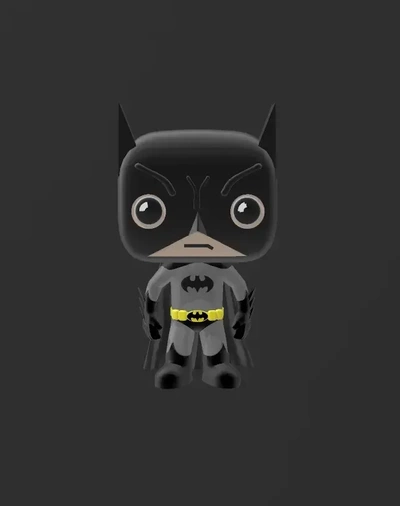 batman funko bambola 3d modelli scarica creality nube 3d print model - Mito3D