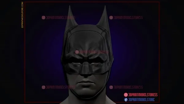 batman casco cappuccio dc i fumetti cosplay 3d modelli scarica creality nube maschere caschi 3d print model - Mito3D